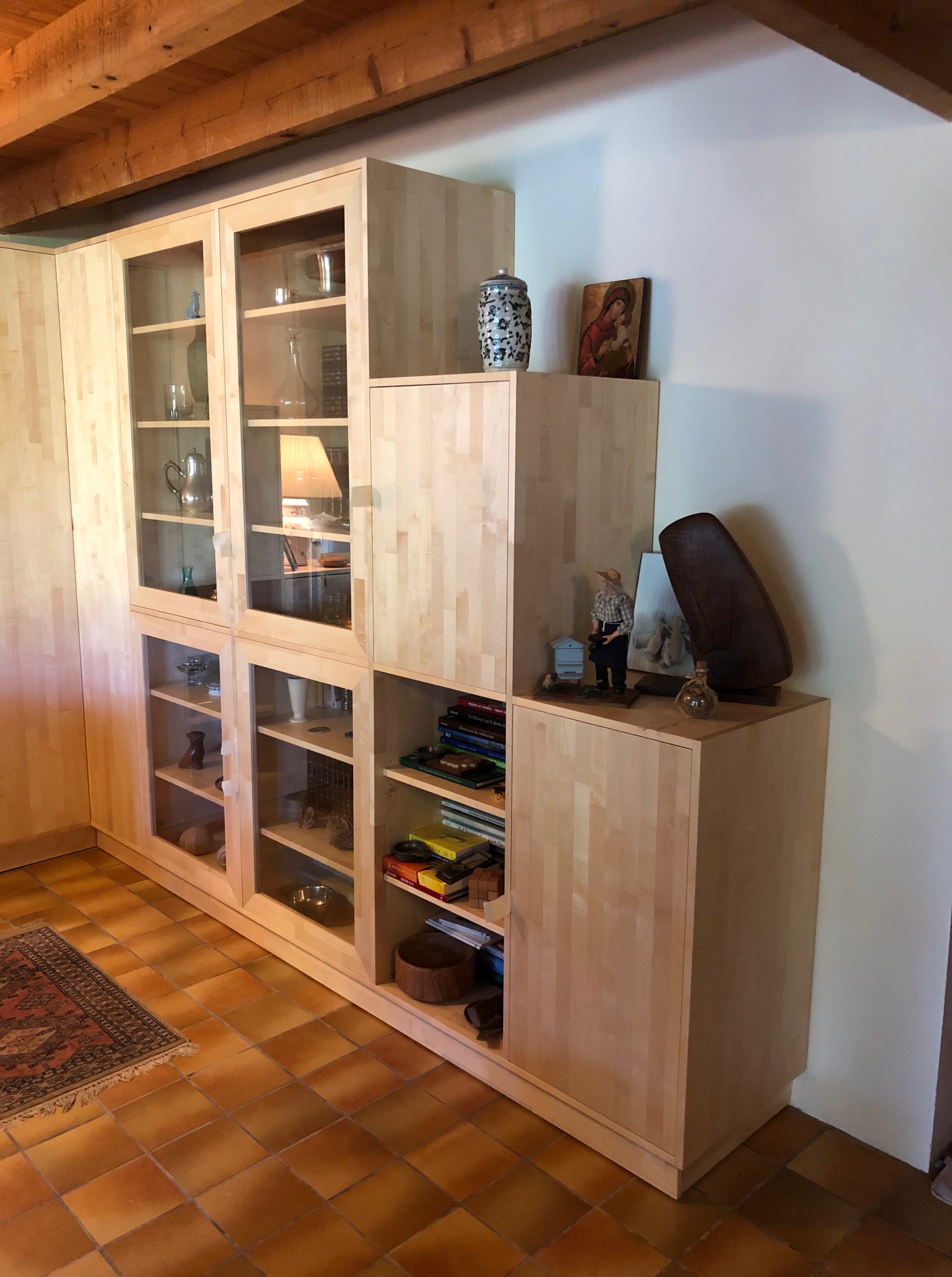 Bibliotheque-Sur-mesure-bois-massif