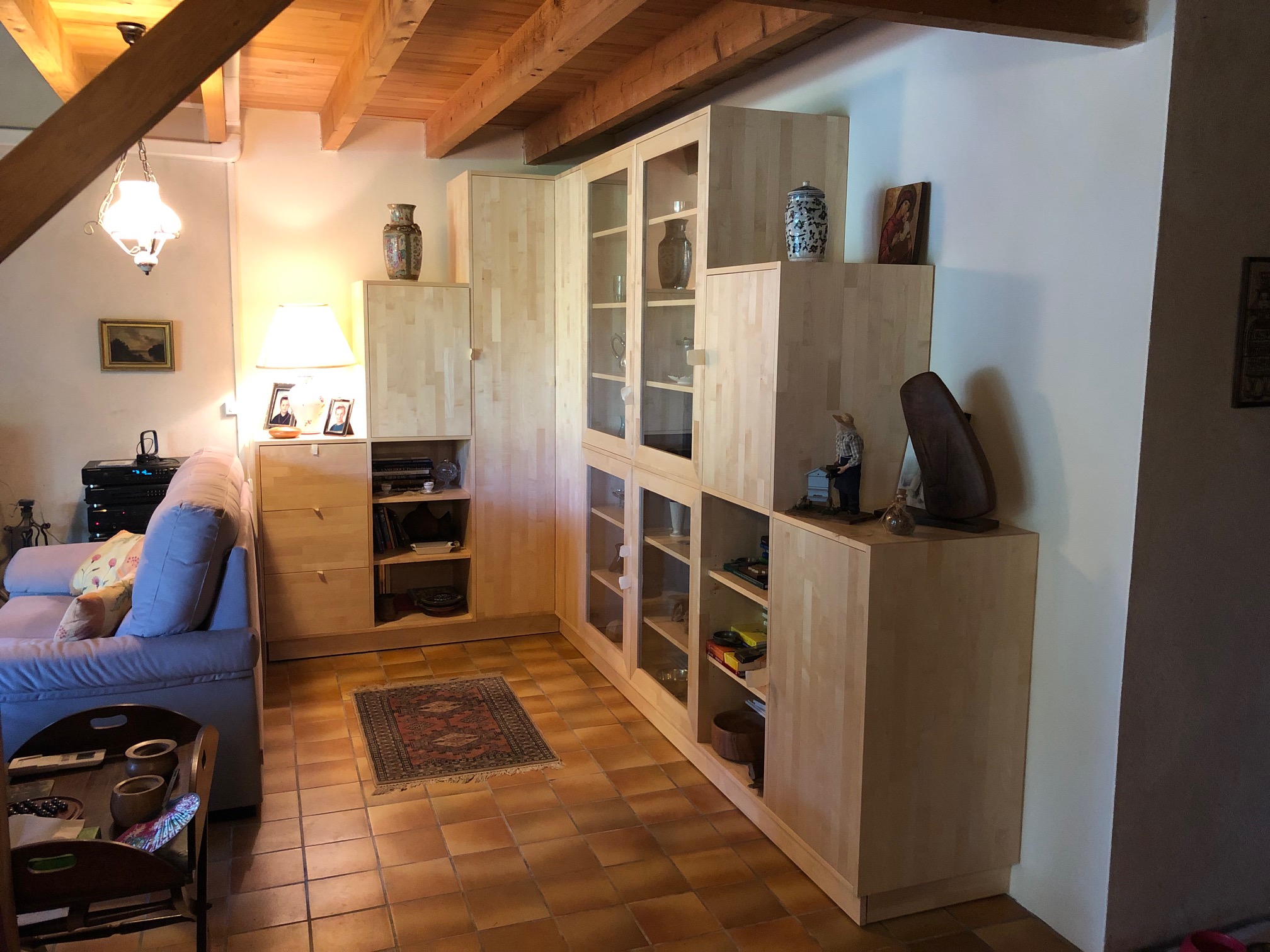 Bibliotheque-Sur-mesure-bois-massif